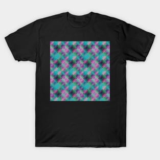 Psychedelic Geometric Blue & Purple T-Shirt